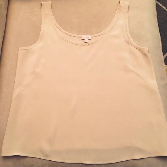CUYANA 3-Ply Silk Scoop Tank Blouse - Picture 8 of 8